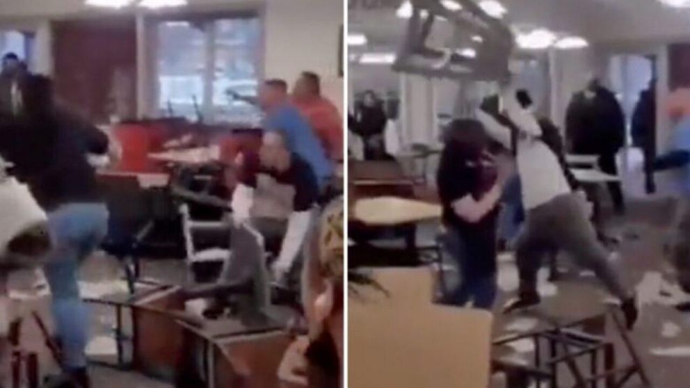 Batalla campal en un tenedor libre: se col� en la fila de la parrilla y le partieron una silla en la espalda.