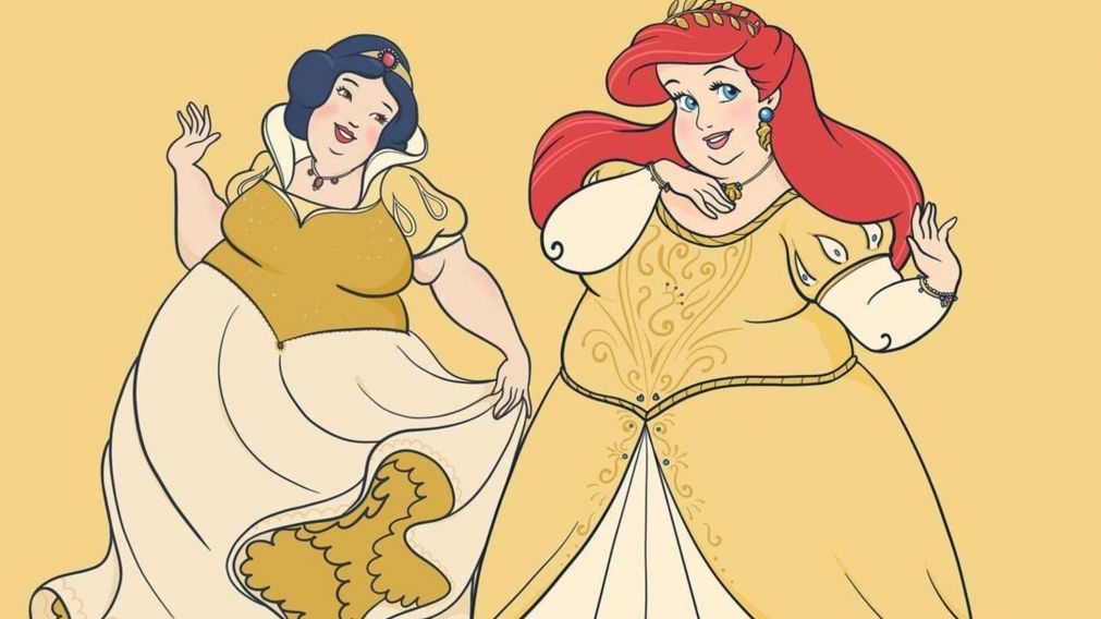 Una de las tantas ilustraciones de Crystal Walker para romper con los estereotipos de belleza Otra de las ilustraciones de Crystal Walker (IG @neoqlassicalart).