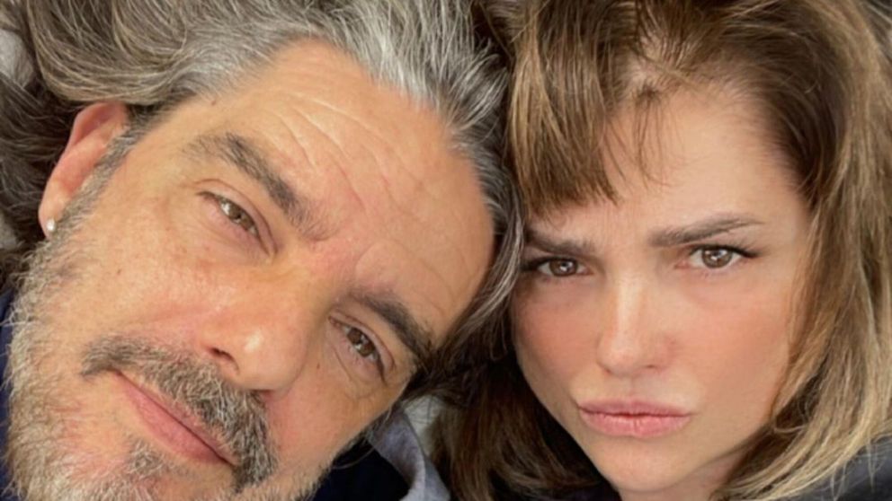 Fabián Mazzei y Araceli González tuvieron que llamar a la policía por la aparición de un intruso.