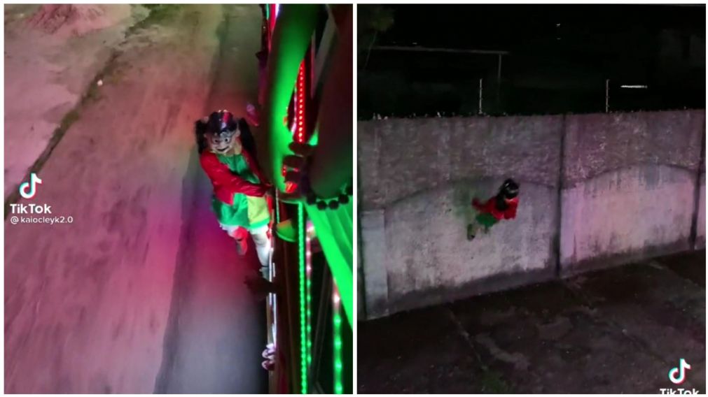 El video de "La Chilindrina acróbata" fue subido a TikTok y se volvió viral.
