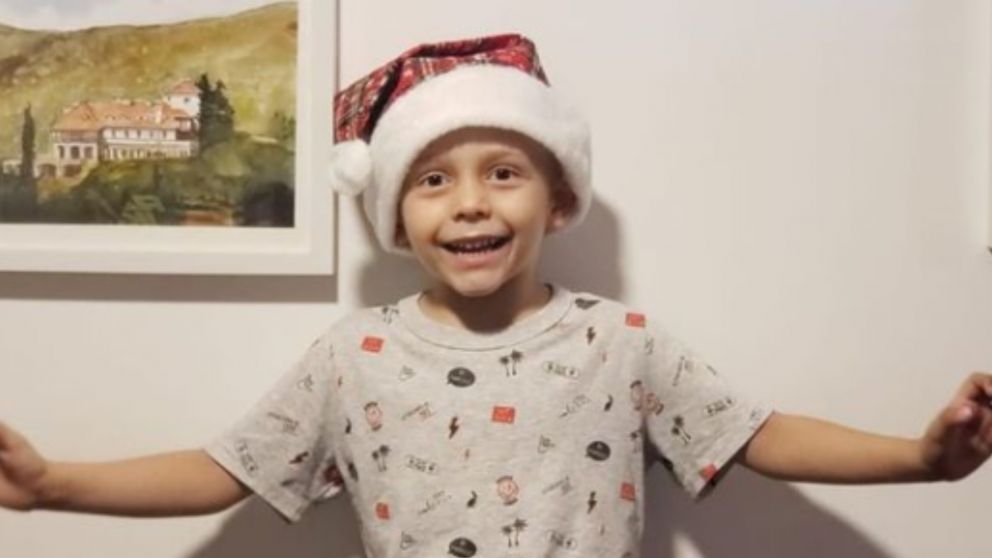 Santino tiene 5 años y vive en Río Cuarto (gentileza: Instagram/ @ahora.por.santi)
