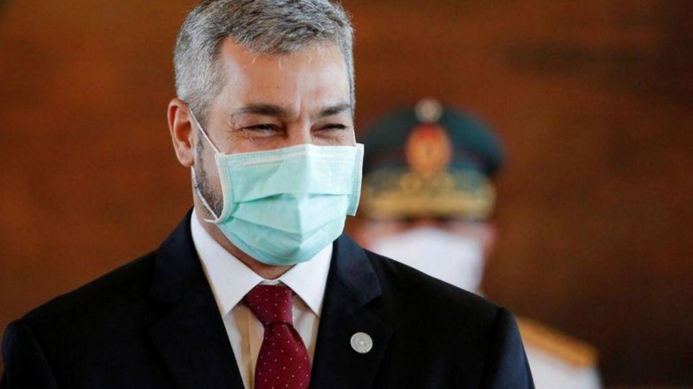 Mario Abdo Benítez, presidente de Paraguay dio positivo de coronavirus.