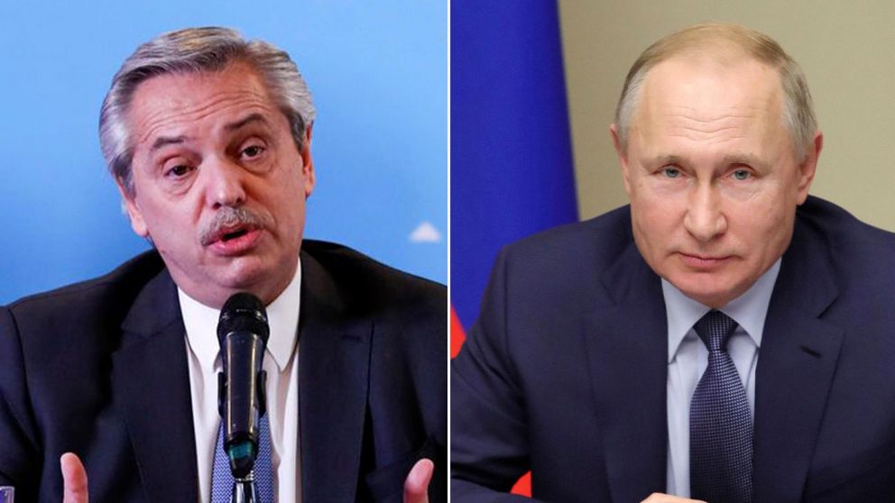 Alberto Fernández y Vladimir Putin se verán las caras en Moscú.