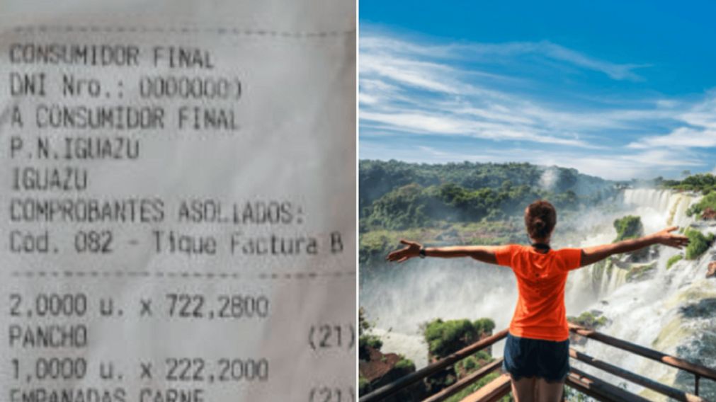 “Precios robados”: pidió dos panchos en Parque Iguazú y quedó horrorizada cuando le llegó el ticket.