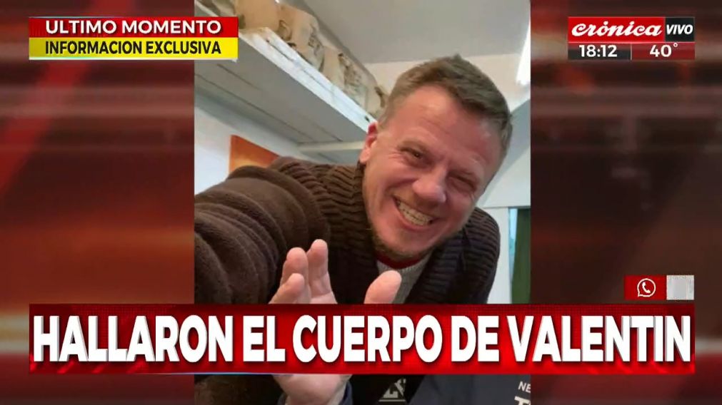 Valentín Pablo de María, de 48 años, fue encontrado sin vida tras tres días desaparecido (Crónica HD).