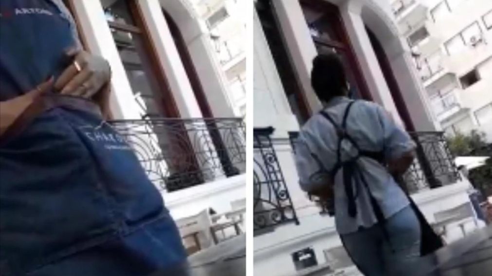 La joven moza debió lidiar con la mujer antivacunas.