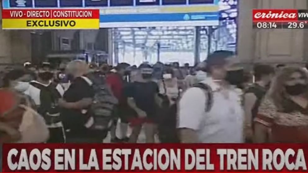 El Tren Roca brindaba este martes por la mañana un diagrama con demoras y cancelaciones por los casos de Covid-19 en el personal.