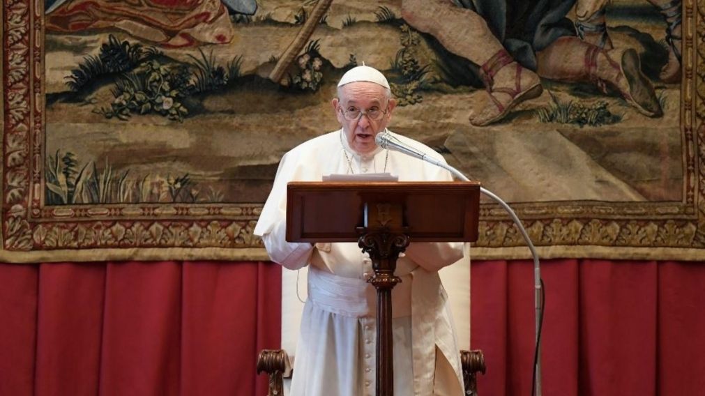 Francisco, de 85 a�os, ya recibi� tres dosis de la vacuna contra el coronavirus (Gentileza Vatican News).