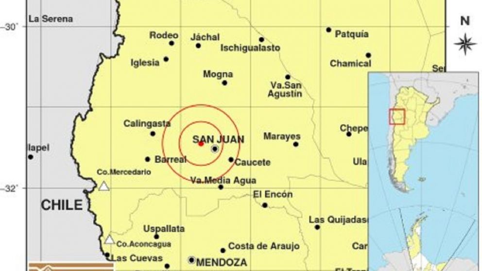 Tres temblores de hasta 3,4° de magnitud en la Escala de Ritcher, tuvieron lugar este jueves en San Juan.
