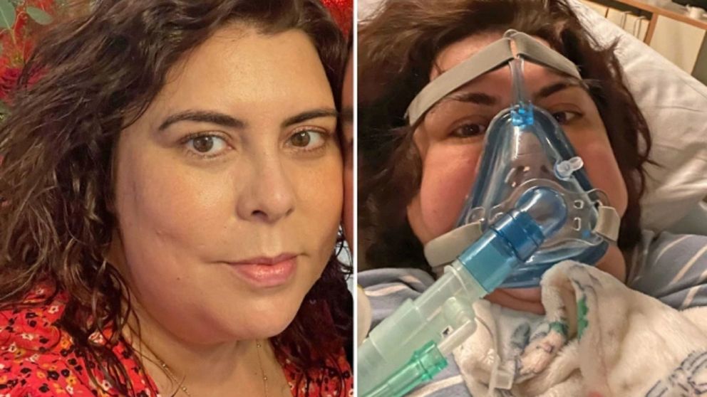 Mónica Almeida, una enfermera inglesa de 37 años, estuvo a punto de morir por coronavirus (Gentileza The Sun).
