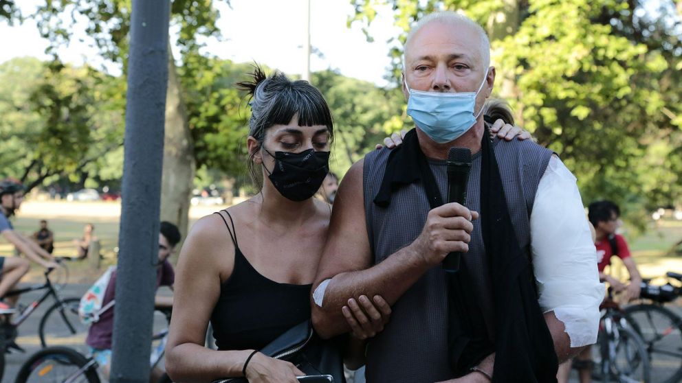 Luis Ceccato result� herido junto con otros tres ciclistas y piden justicia por Marcela.Bimonte.