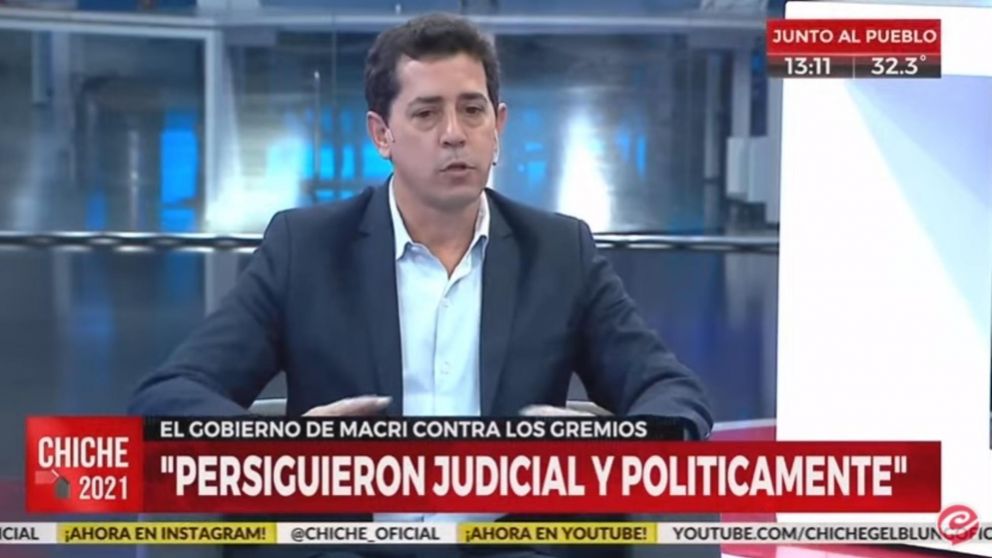 Eduardo "Wado" de Pedro pasó por los estudios de Crónica HD (Captura de pantalla).