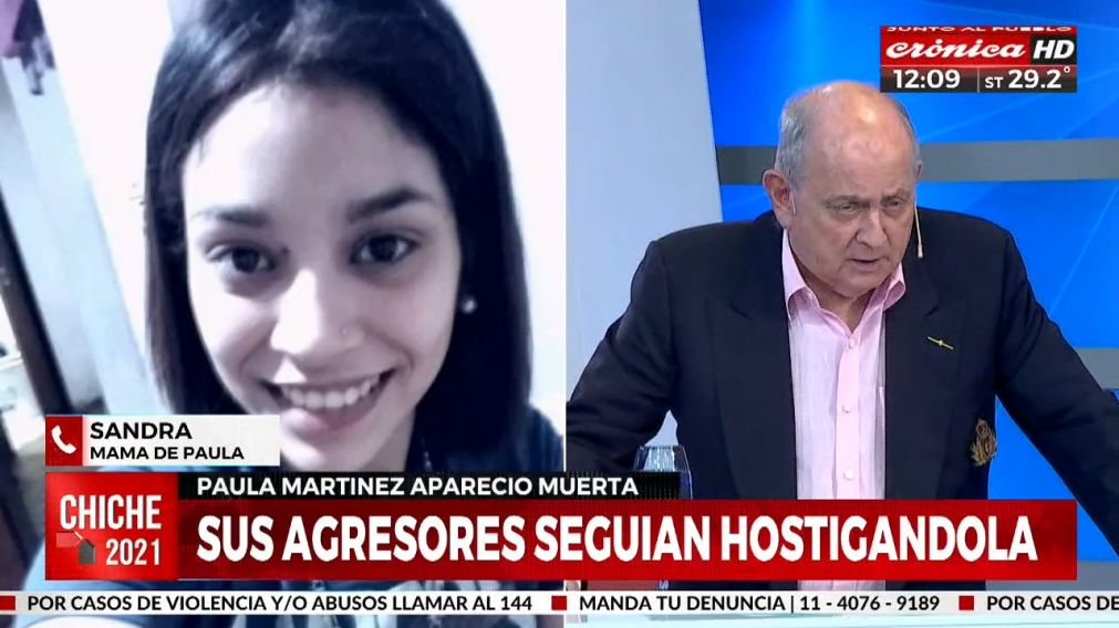 Sandra, madre de Paula Martínez, adelantó que luchará para que se investigue "a fondo" la causa de muerte de su hija (Crónica HD).