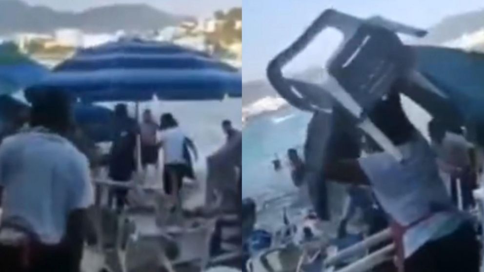 El video de la pelea campal se volvió viral en las redes sociales.