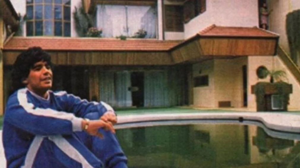 Diego Maradona pasó diversos momentos en la casa de Villa Devoto (Archivo).