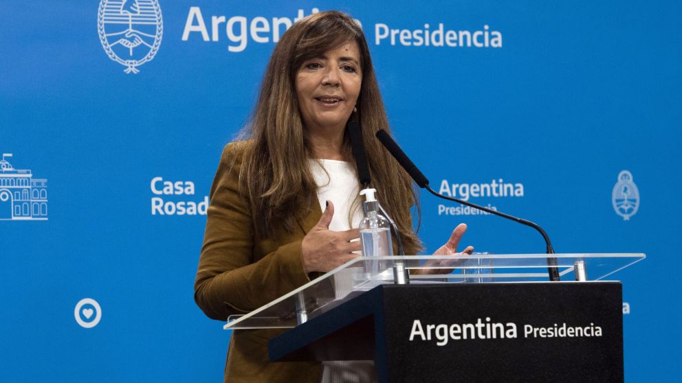 Gabriela Cerruti pidi� a los diputados opositores "dar certezas y llevar tranquilidad al pueblo". (T�lam).