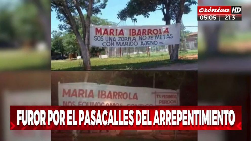Una mujer escrachó a otra por "robamaridos", pero cometió un insólito error en el pasacalles.
