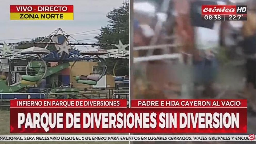 El parque de diversiones donde ocurrió el accidente está ubicado en un predio en el barrio René Favaloro (Crónica HD).