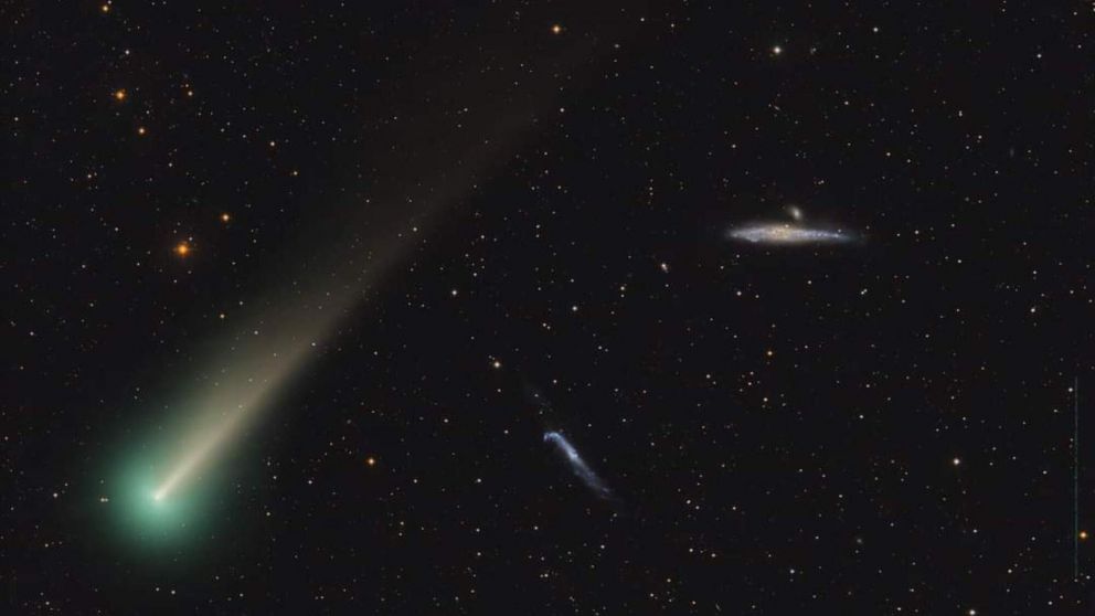 El cometa Leonard, llamado el astro de Navidad.