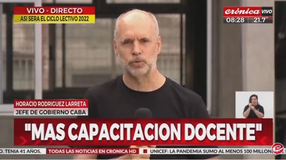 Larreta anunció cambios en los secundarios porteños para el ciclo lectivo 2022