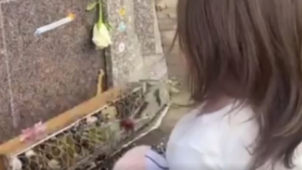 El video fue filmado por la abuela de la criatura (Captura de video).