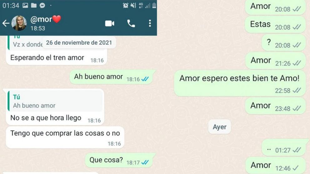 La policía continúa investigando los últimos mensajes de WhatsApp de Nancy Videla.