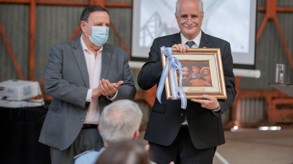 Ricardo Quintela y Jorge Taina en Chamical, un encuentro de alto vuelo para la Soberan�a Nacional.