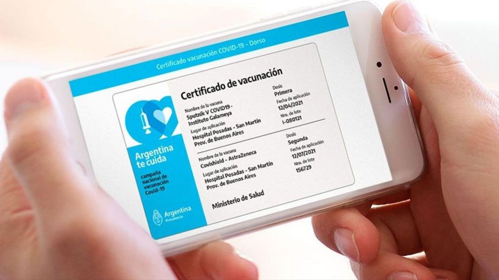 A través de la aplicación Mi Argentina se podrá descargar la credencial de vacunación contra el Covid.