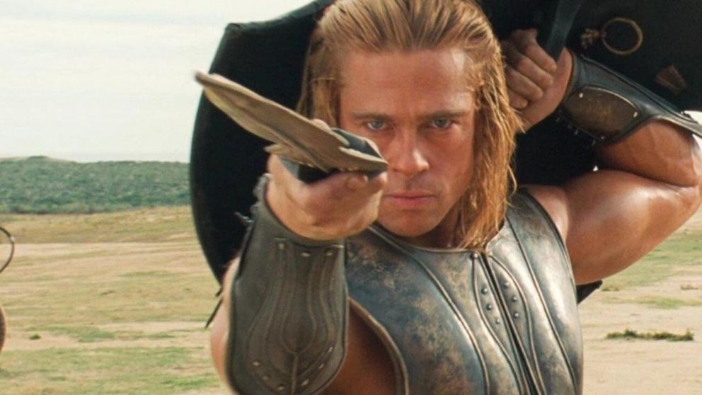 Brad Pitt y su actuación en "Troya".