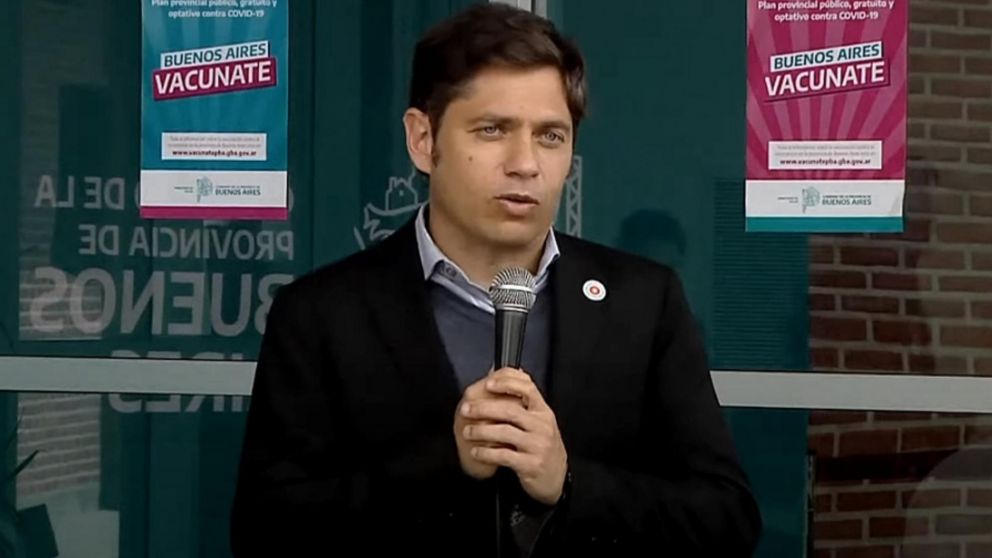 Kicillof anunci� la vacunaci�n libre para mayores de 3 a�os en la Provincia (Telam).