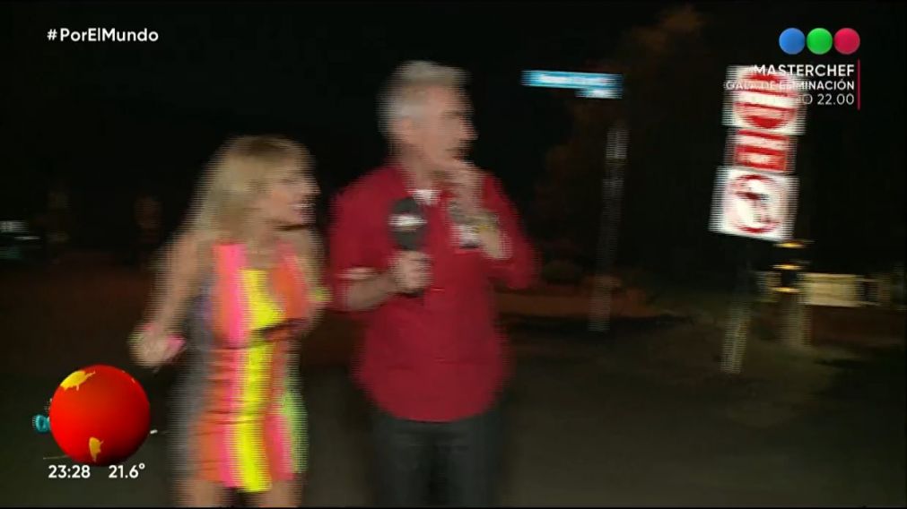 Vicky Xipolitakis �como invitada especial en el programa Por el Mundo.