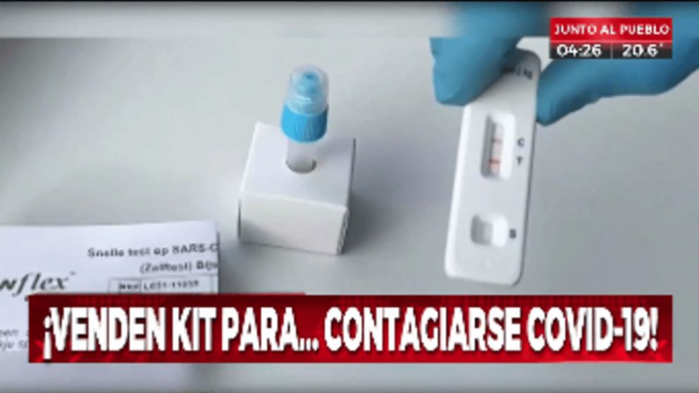 Kit a la venta para contagiarse Covid 19.