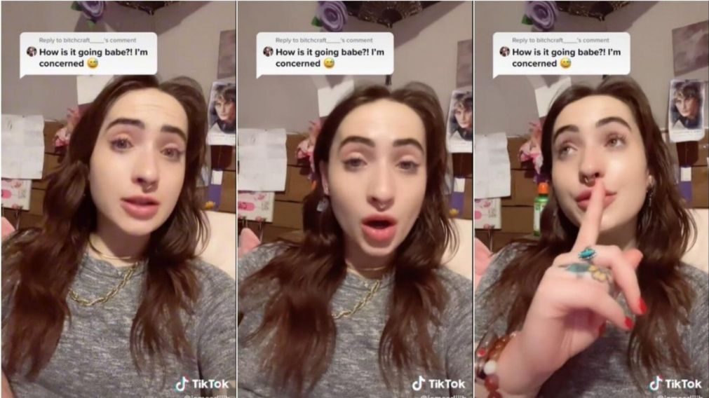 Joven se tragó uno de sus auriculares inalámbricos por error y su reacción se hizo viral (imagen captura vídeo).