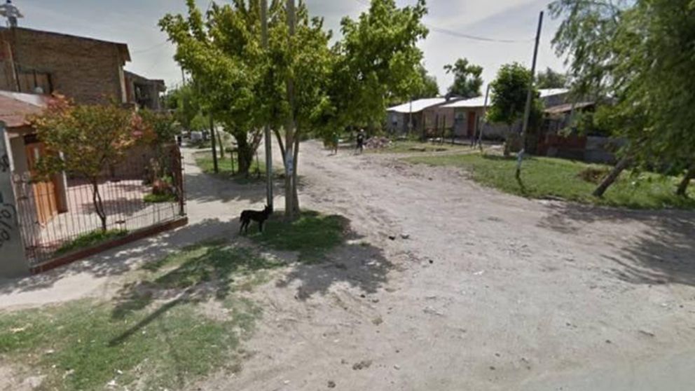 Candela Andrada fue baleada en calle 822 entre 891 y 892, en la localidad de San Francisco Solano (Google Street View).