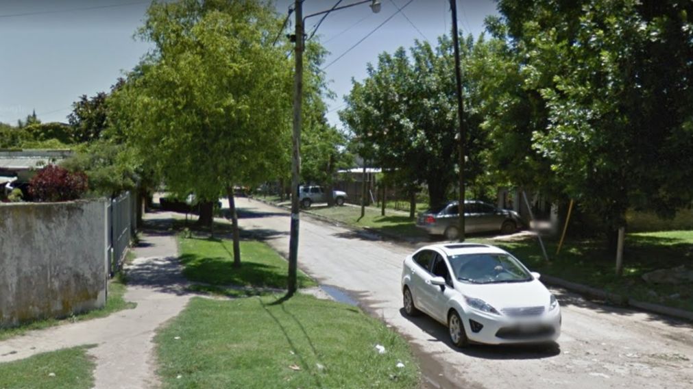 En este lugar de Rafael Calzada se produjo el intento de asalto al efectivo policial
