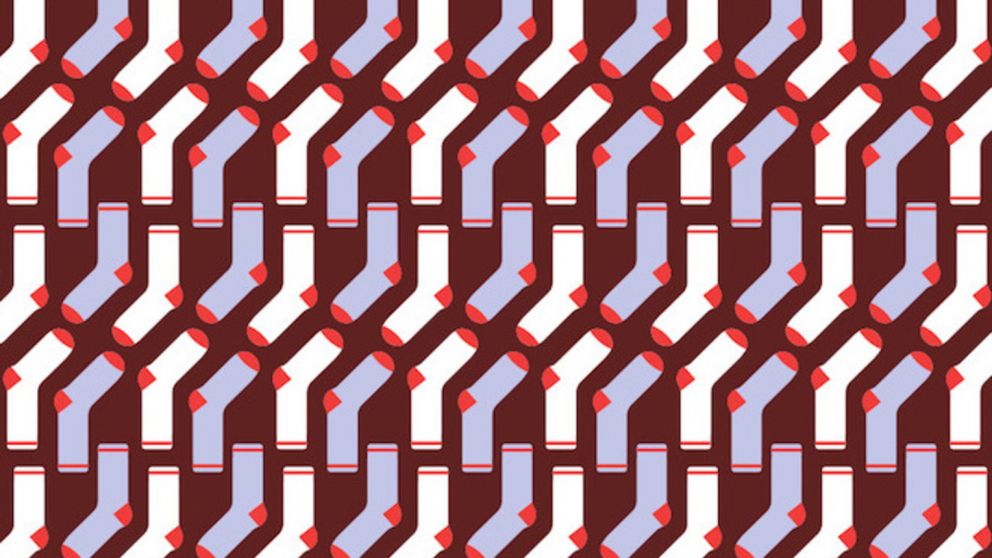 En este reto viral deberá encontrar en menos de 10 segundos a las dos medias que no tienen el talón rojo.