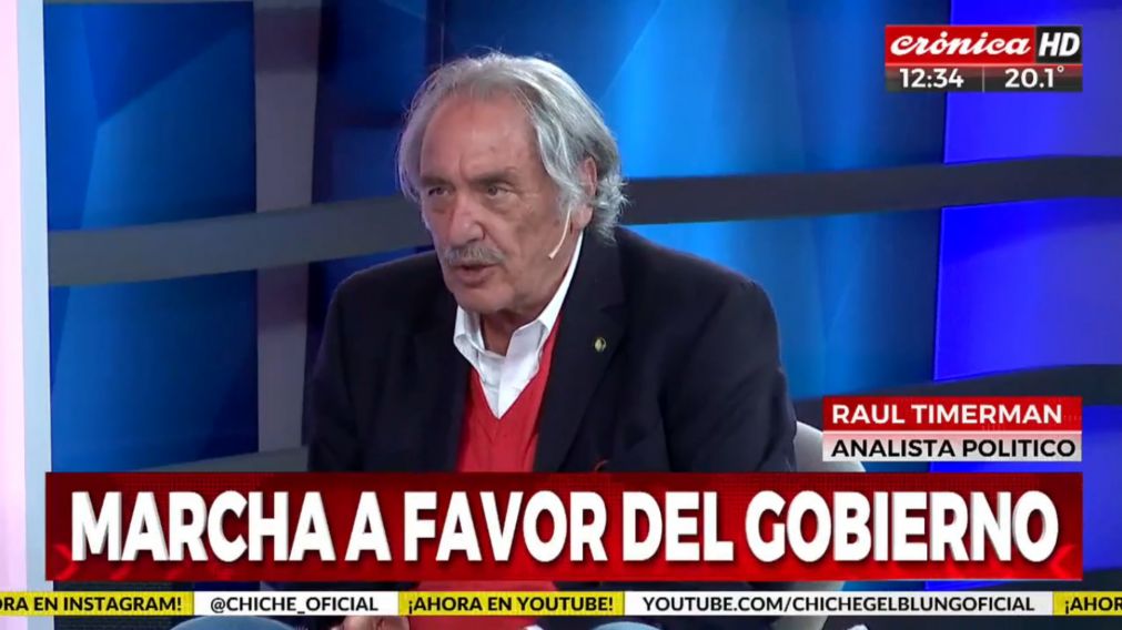 En el programa de Chiche Gelblung por Cr�nica HD se analiz� el efecto del acto en Plaza de Mayo.