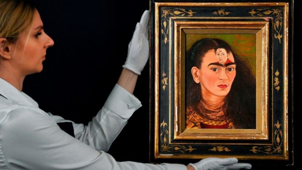 "Diego y yo", la obra de Frida Kahlo que aún no llegó a la Argentina (gentileza Sotheby's).