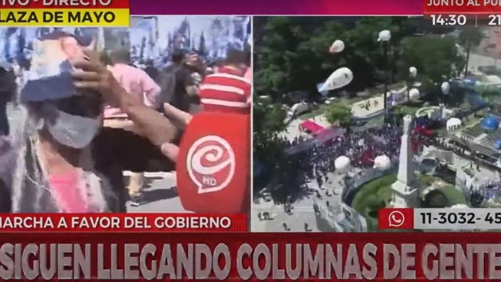 Día de la Militancia: masiva marcha en apoyo al Gobierno.