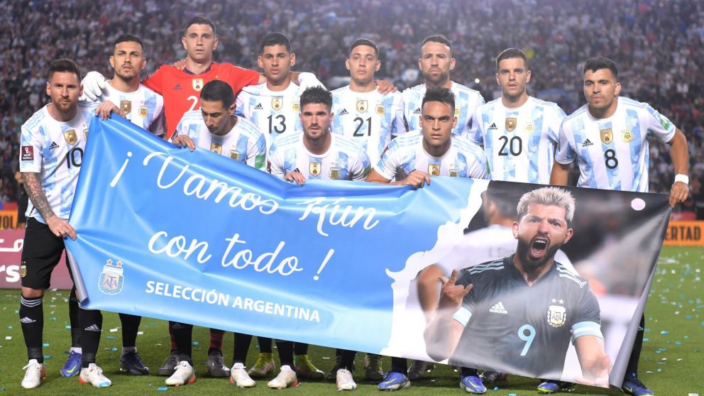 La Selección y su mensaje para el Kun Agüero antes del partido con Brasil.
