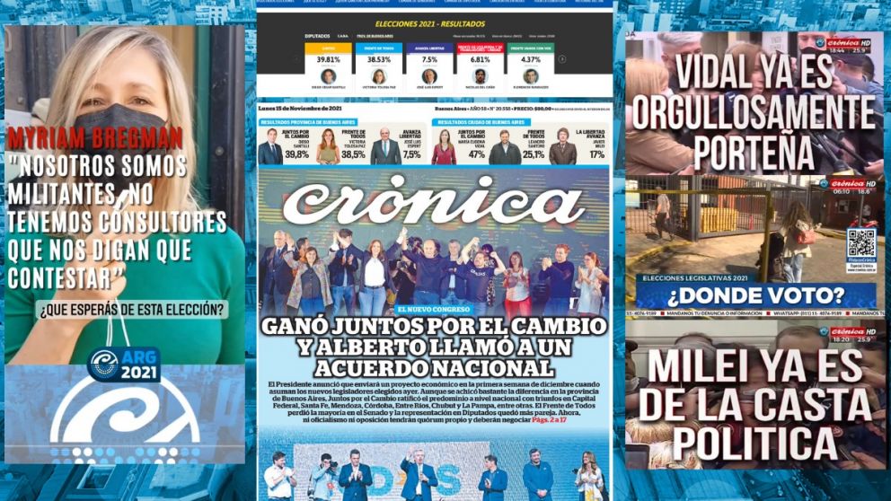 Como siempre, Crónica estuvo a la altura de una jornada electoral con una transmisión a primera hora de la mañana en Crónica HD.