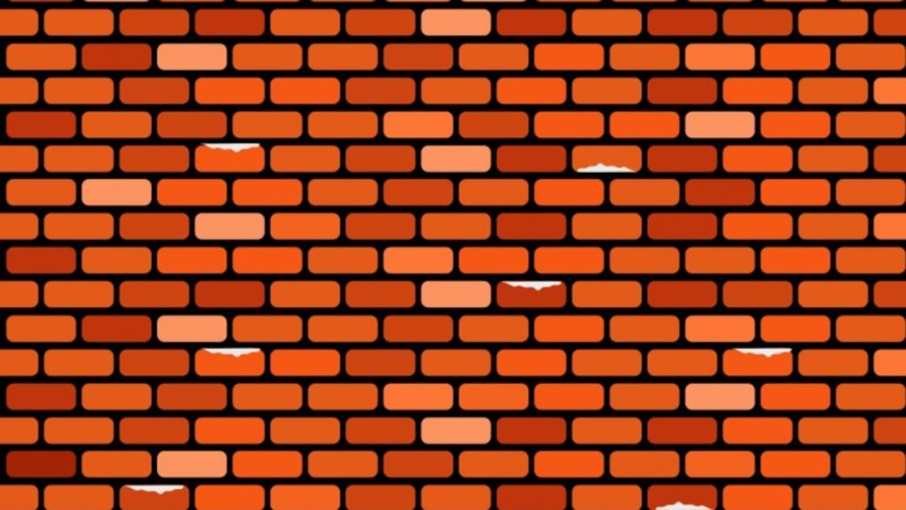 En este reto viral deberá encontrar en menos de 10 segundos a los tres ladrillos que están rotos.