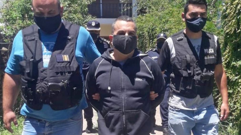 Tablado cuando quedó detenido por violar las perimetrales.