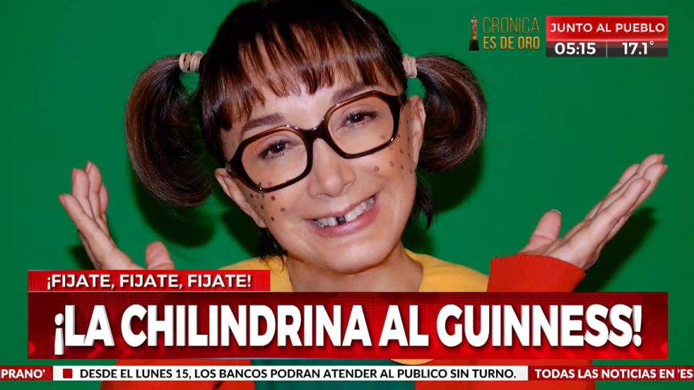 La Chilindrina, el mítico personaje de la serie "El Chavo del 8", ahora forma parte del Libro Guinness de los récords mundiales
