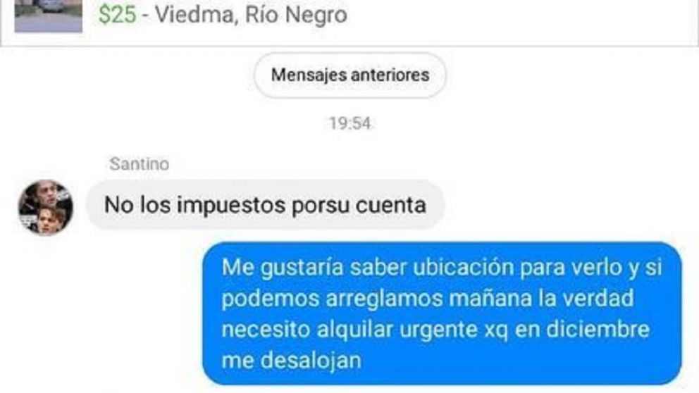 Una mujer intentaba alquilar un departamento urgentemente y sintió que el supuesto propietario quería estafarla.