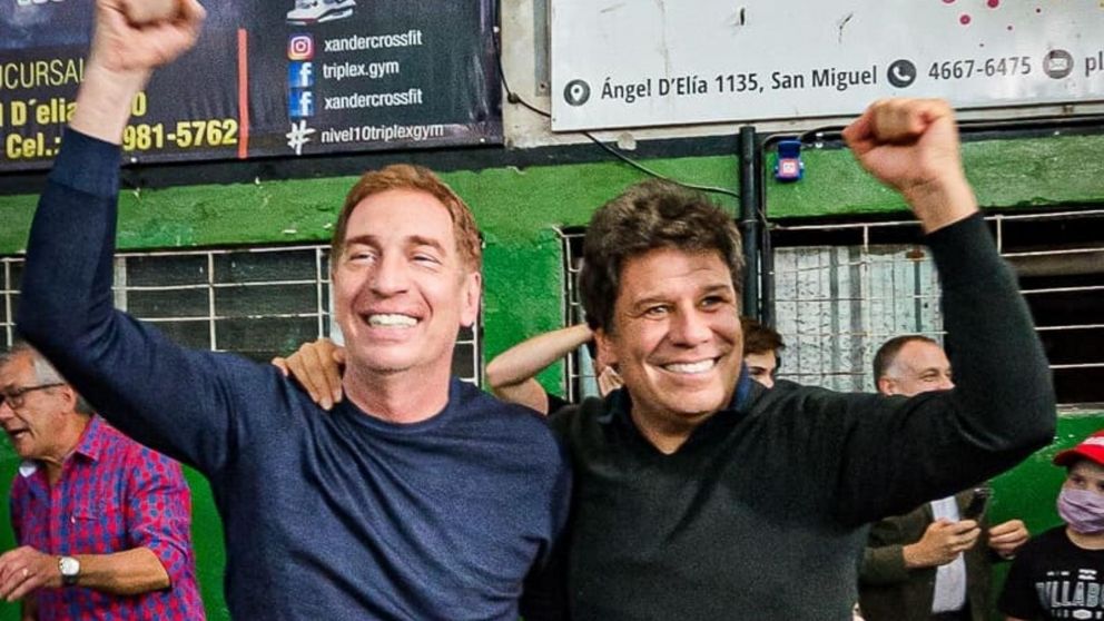 Santilli y Manes recorrieron San Miguel, a cuatro días para las elecciones legislativas.