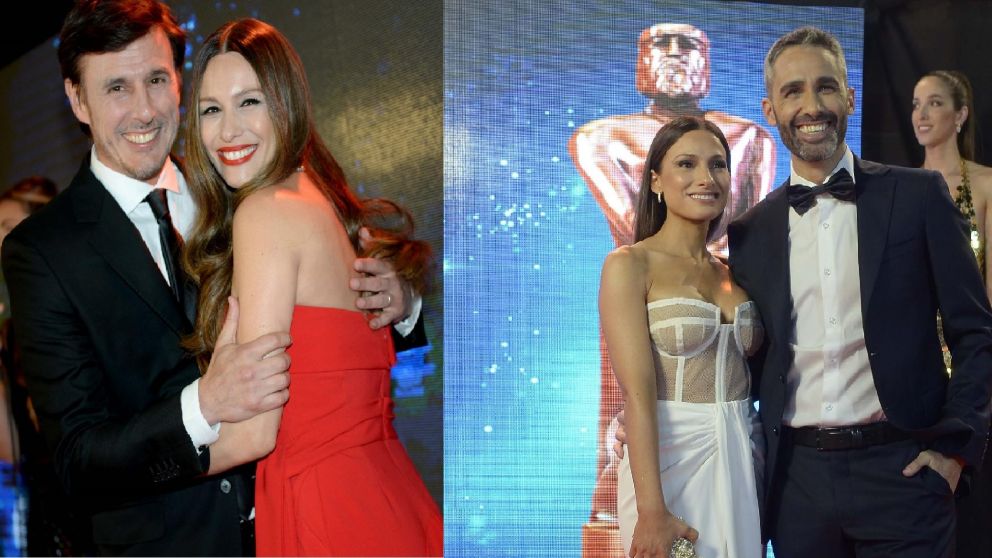 Pampita llegó a la alfombra roja junto a Roberto García Moritán, mientras que el Pollo Álvarez lo hizo con su esposa Tefi Russo (Crónica/ Fernando Pérez Re).