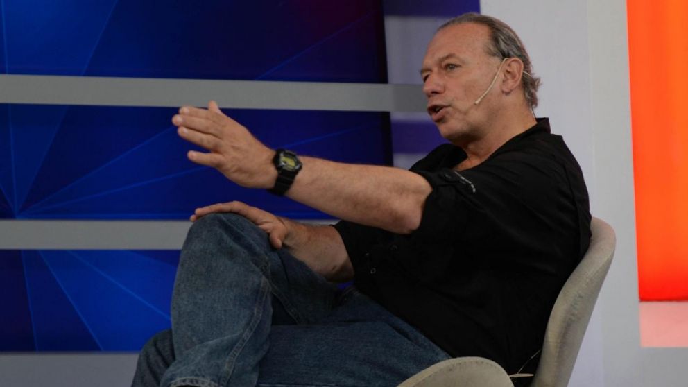 Sergio Berni fue entrevistado por Chiche Gelblung en Crónica HD. (Nahuel Ventura/Crónica)
