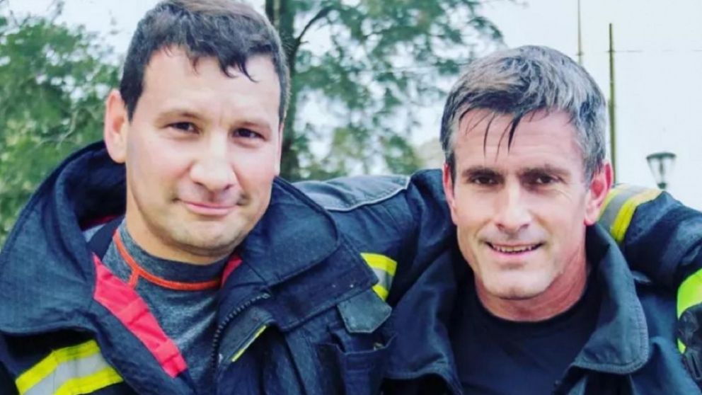 David Cassani y Hernán Fourcade representaron a la Argentina en el Mundial de Bomberos y obtuvieron un tercer puesto (Instagram).