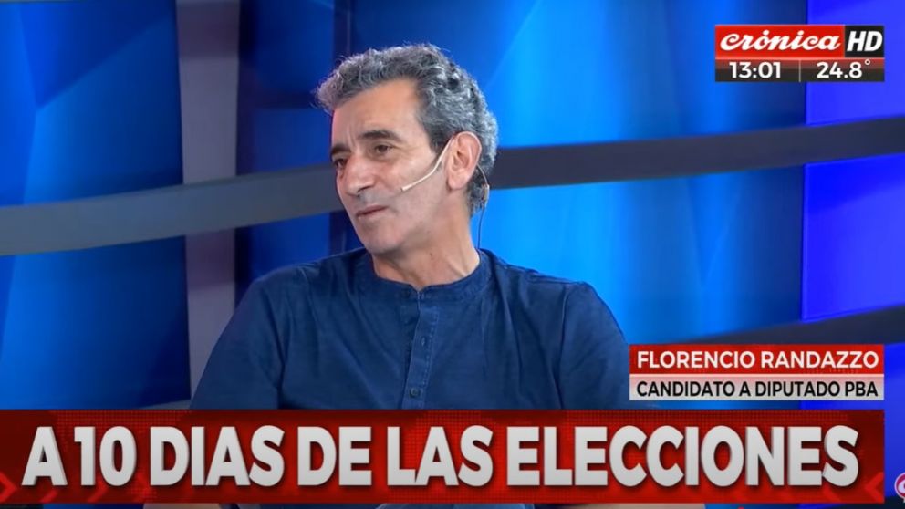 Randazzo es candidato a diputado nacional por el frente Vamos con Vos (CAPTURA DE TV)